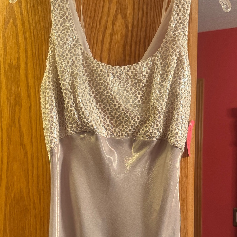 Elegant Silver Wedding Dress